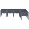 Plantilla Vidaxl con piernas 160x120x42 cm Polypropene Gray