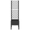 Vidaxl Planning Box con Slat Work 40x40x142 CM Polypropene Black