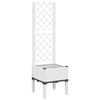 Plannet Vidaxl con Slat Work 40x40x142 CM Polypropene White