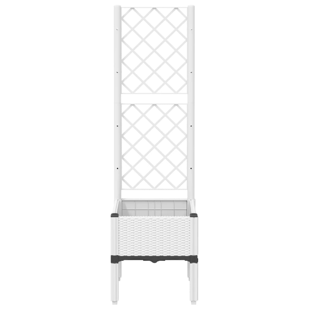 Plannet Vidaxl con Slat Work 40x40x142 CM Polypropene White