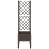 Vidaxl Planning Box con Slat Work 40x40x142 CM Polypropene Brown