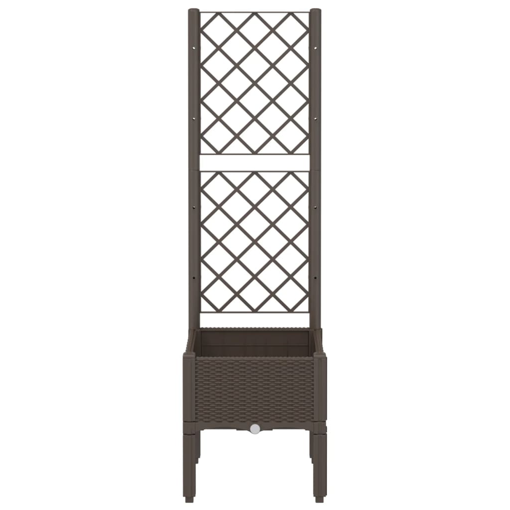 Vidaxl Planning Box con Slat Work 40x40x142 CM Polypropene Brown