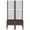 Vidaxl Planning Box con SLAT 80x40x142 cm Polypropene Brown