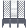 Plantilla Vidaxl con Slat Work 120x40x142 CM Polypropene Gray