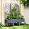 Plantilla Vidaxl con Slat Work 120x40x142 CM Polypropene Gray
