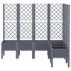 Plantilla Vidaxl con Slat Work 160x120x142 CM Polypropene Gray