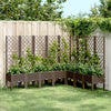 Plantador Vidaxl con Slat Work 200x160x142 cm Polypropene Brown