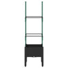 Plannet Vidaxl con Slat Work 40x40x142.5 cm de polipropeno negro