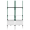 Vidaxl plantenbak met latwerk 80x40x142,5 cm polypropeen wit