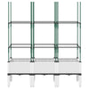 Plantilla Vidaxl con Slat Work 120x40x142.5 cm Polypropene White