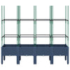 Plantera Vidaxl con Latwerk 160x40x142.5 cm Polypropene Gray
