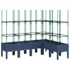 Plantador Vidaxl con Slat Work 160x120x142.5 cm Polypropene Gray