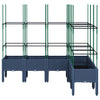 Plantador Vidaxl con Slat Work 160x120x142.5 cm Polypropene Gray