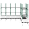 Vidaxl plantenbak met latwerk 200x160x142,5 cm polypropeen wit