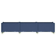 Vidaxx planter with wheels 240x50x54 cm polypropylene blue-gray - afbeelding 3