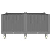 Plantador Vidaxl con ruedas 100x80x54 cm Polypropene Light Grey