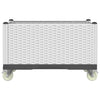 Fioriera Vidaxl con ruote 80x50x54 cm Polypropene White