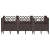 Vidaxl Planning Box con pines 123.5x43.5x43.5 cm de polipropeno marrón