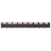 Vidaxl plantenbak met pinnen 363,5x43,5x43,5 cm polypropeen bruin