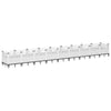 Vidaxl plantenbak met pinnen 363,5x43,5x43,5 cm polypropeen wit