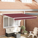 Tenda Vidaxx estensibile automaticamente 300x250 cm rosso bordeaux