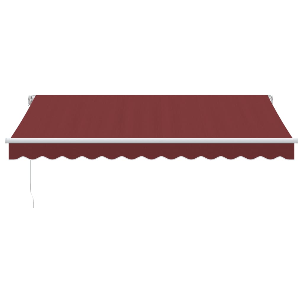 Toldo vidaxx extensible manualmente 350x250 cm rojo burdeos