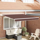 Toldo vidaxx extensible manualmente 300x250 cm marrón