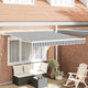 Tenda Vidaxx estensibile automaticamente 300x250 cm colore antracite e bianco
