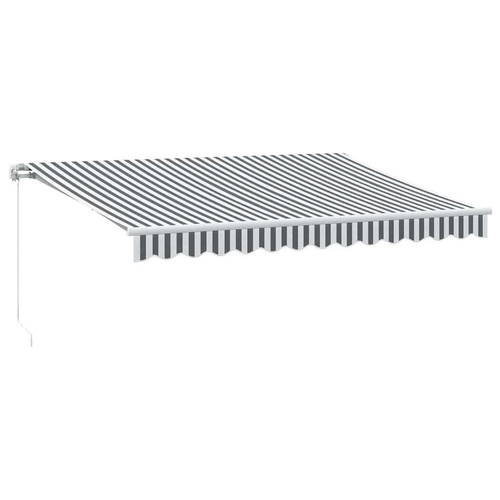 Tenda Vidaxx estensibile manualmente 350x250 cm antracite e bianco