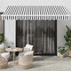 Tenda Vidaxx estensibile manualmente 350x250 cm antracite e bianco