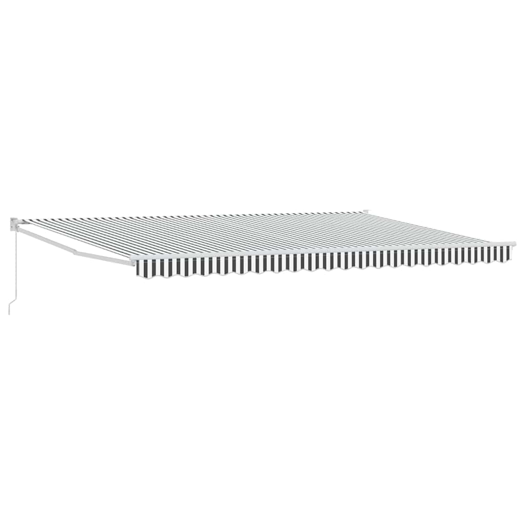 Toldo extensible vidaxx 5x3 m tela y aluminio antracita y blanco