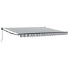 Toldo extensible vidaxx 4x3 m tela y aluminio antracita y blanco