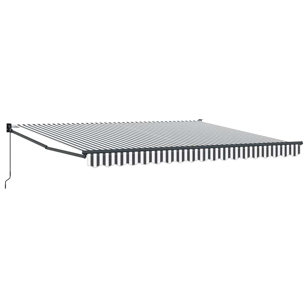 Toldo extensible vidaxx 4x3 m tela y aluminio antracita y blanco