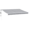 Tenda da sole estensibile Vidaxx 3,5x2,5 m tessuto e alluminio antracite e bianco