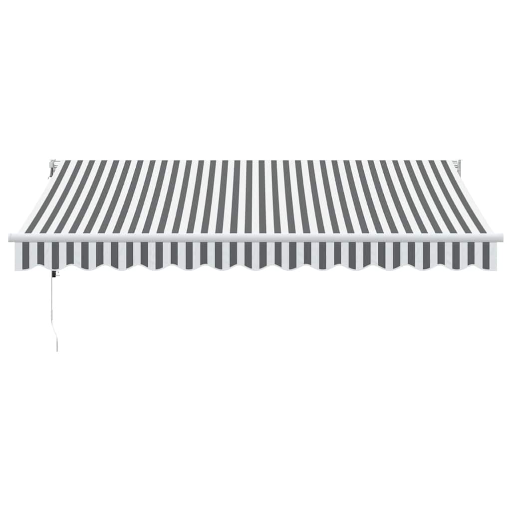Tenda da sole estensibile Vidaxx 3,5x2,5 m tessuto e alluminio antracite e bianco