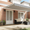Tenda da sole estensibile Vidaxx 5x3 m tessuto e alluminio antracite e bianco
