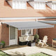 Vidaxx extendable awning 4.5x3 m fabric and aluminum anthracite and white