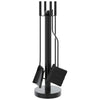 Vidaxl 5-delige openhaardgereedschapset 18x56 cm staal