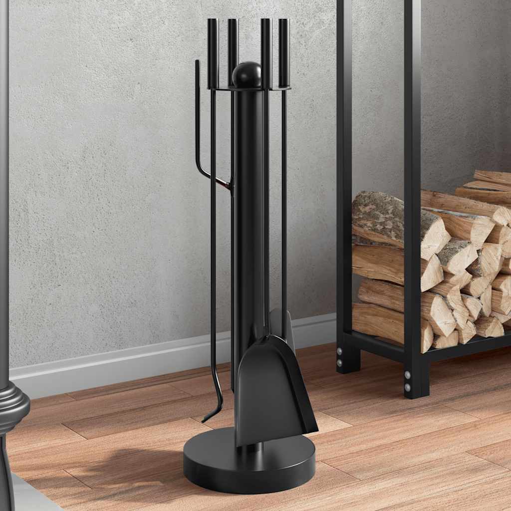 Vidaxl 5-delige openhaardgereedschapset 18x56 cm staal