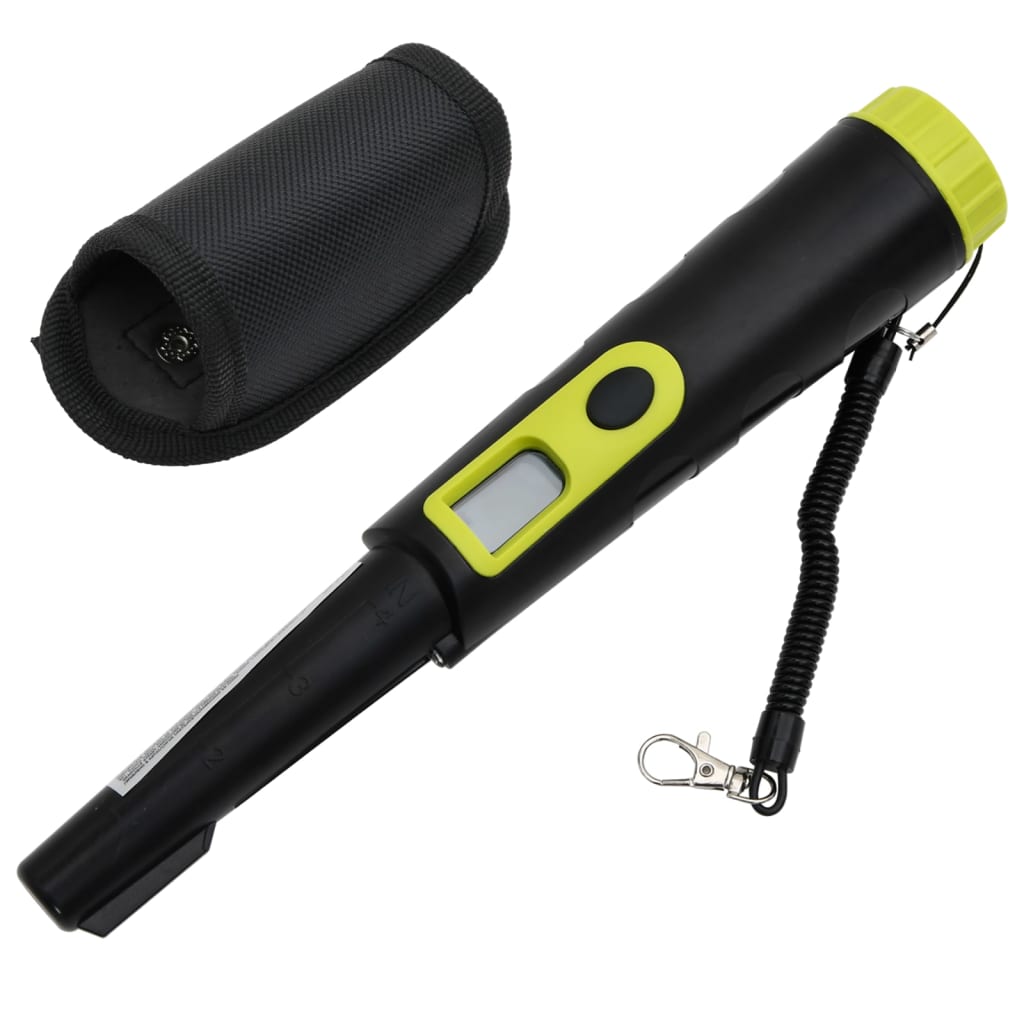 Vidaxl Pinpointer Metal Detector con schermo LCD nero e giallo