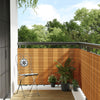 Vidaxl Balcony Schermata 600x90 cm Poly Rattan Light Brown