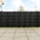 Vidaxl Balcony Schermate 10 ST 255x19 cm Poly Rattan Black