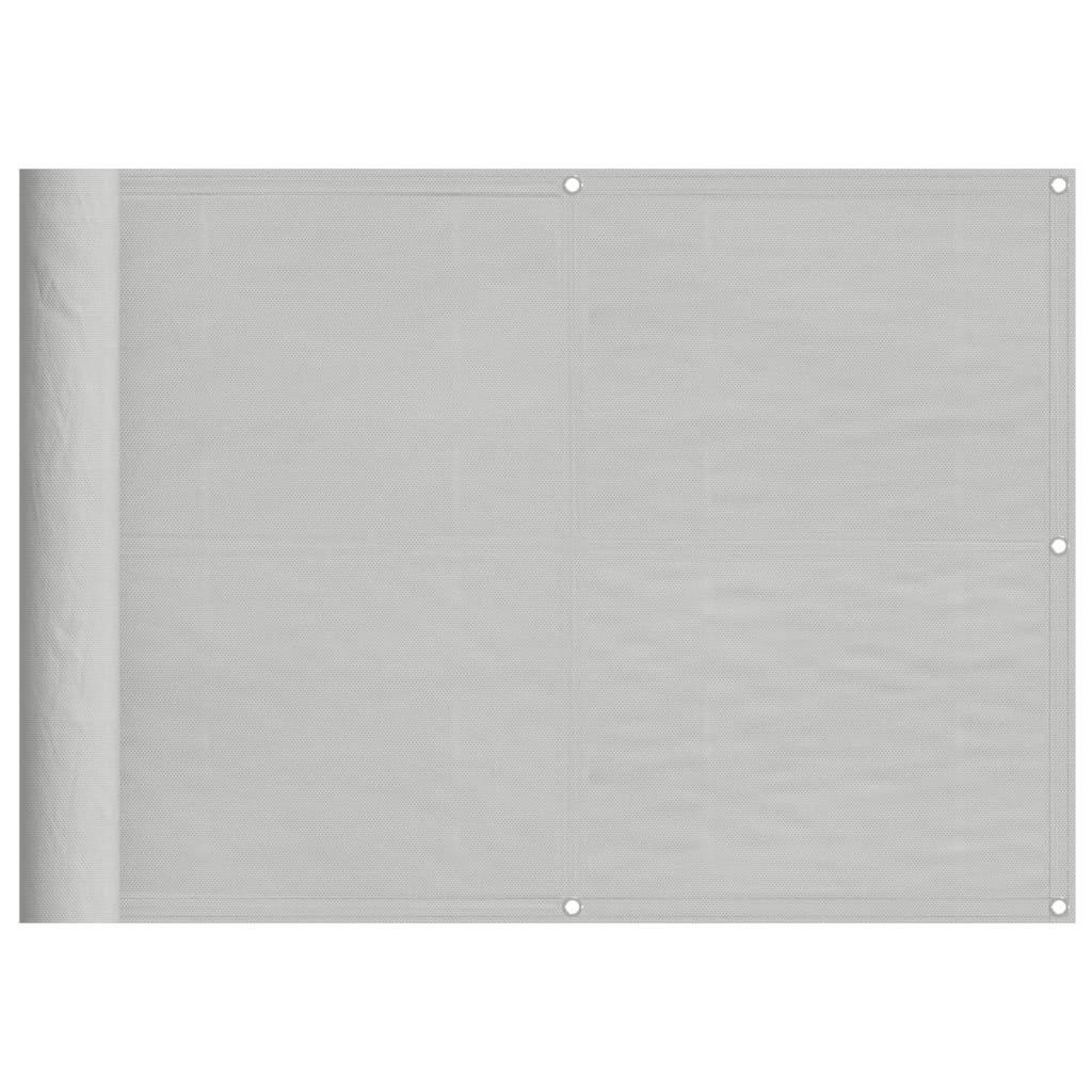 Vidaxx mampara de balcón 75x500 cm 100% poliéster oxford gris claro