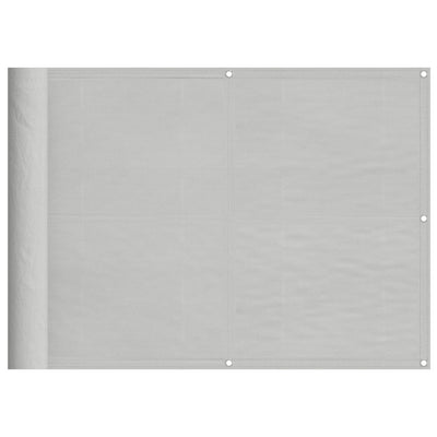 Vidaxx mampara de balcón 75x500 cm 100% poliéster oxford gris claro