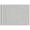 Paravento per balcone Vidaxx 75x800 cm 100% poliestere oxford grigio chiaro