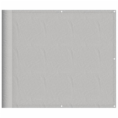 Vidaxl Balcony Screen 90x500 cm 100% Oxford poliestere grigio chiaro