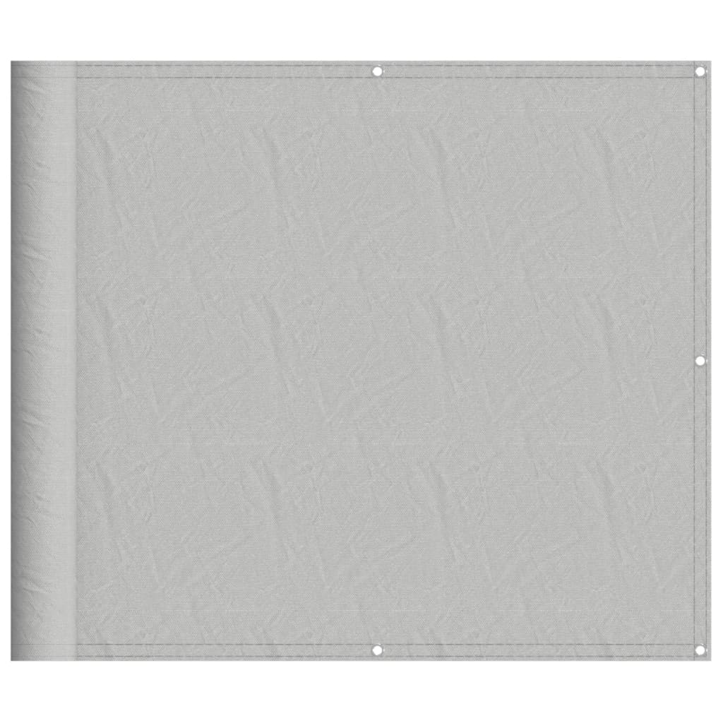 Paravento per balcone Vidaxx 90x800 cm 100% poliestere oxford grigio chiaro