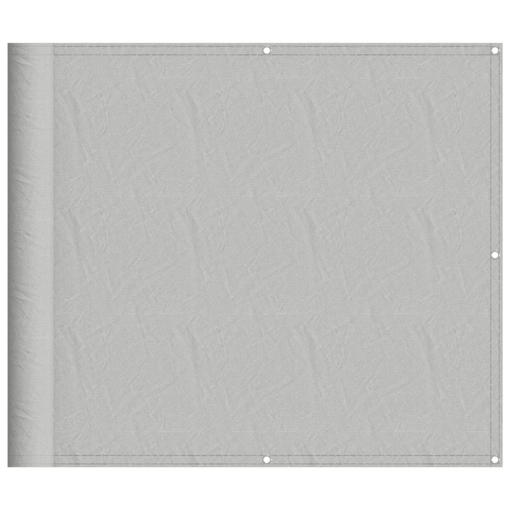 Paravento per balcone Vidaxx 90x1000 cm 100% poliestere oxford grigio chiaro
