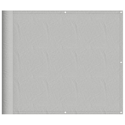 Vidaxl balkonscherm 90x1000 cm 100% oxford polyester lichtgrijs