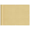 Vidaxl Balcony Screen 75x300 cm 100% Oxford Polyester Sand -colorato